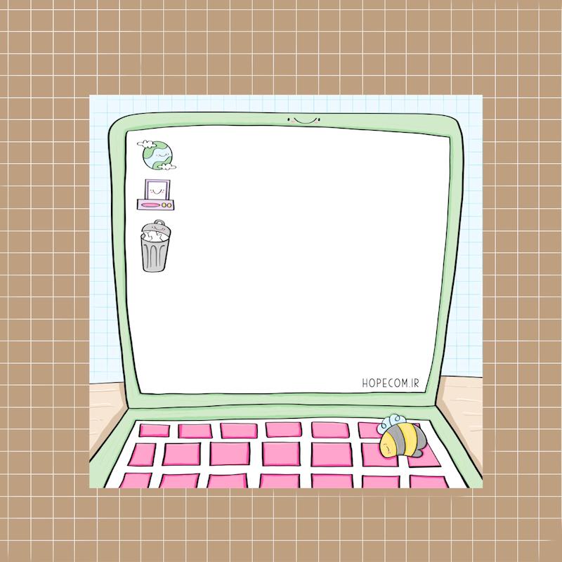 برگه یادداشت فینگیلی - لپ تاپک :) -