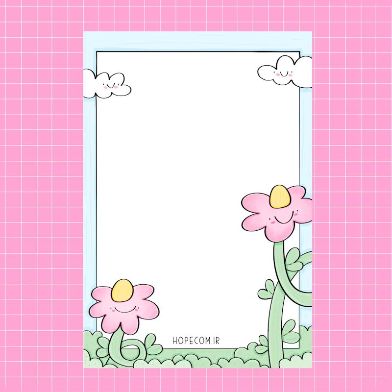 برگه یادداشت - گل ها -