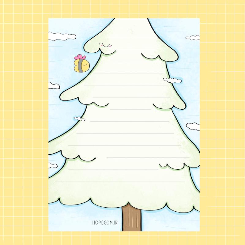 برگه یادداشت - کاج کوچولو -