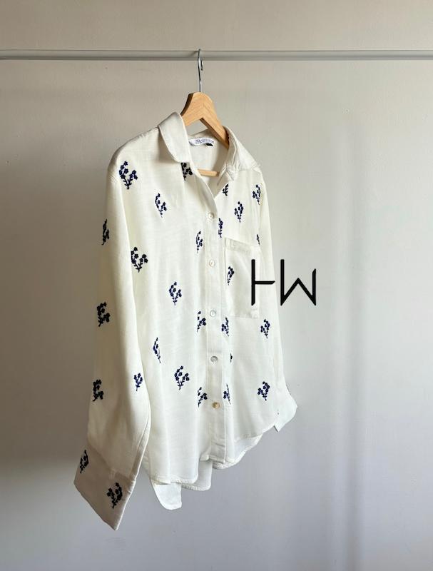 شومیز لینن ZARA | گل سنگ 