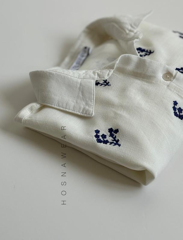 شومیز لینن ZARA | گل سنگ 