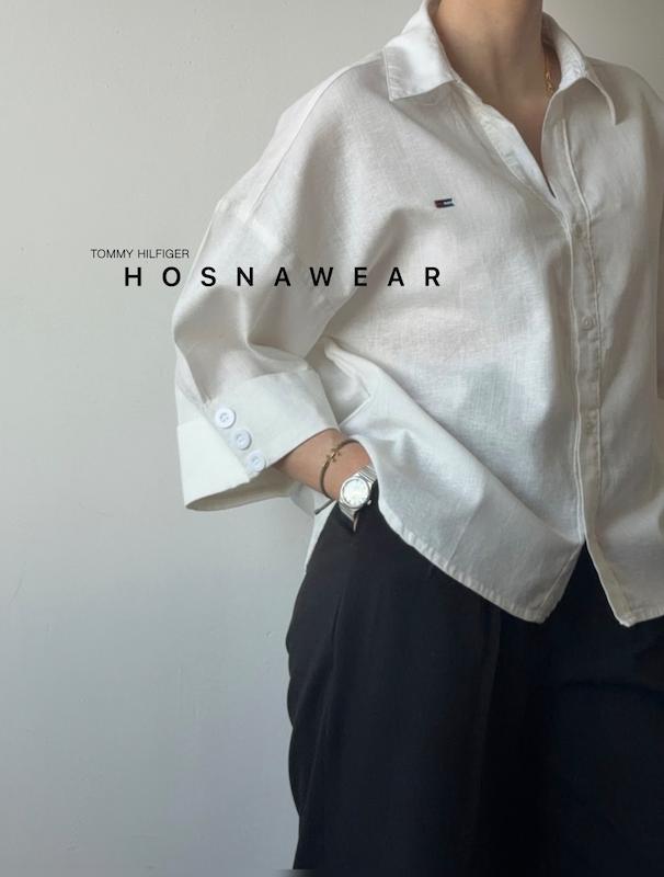 شومیز لینن تامی TOMMY HILFIGER