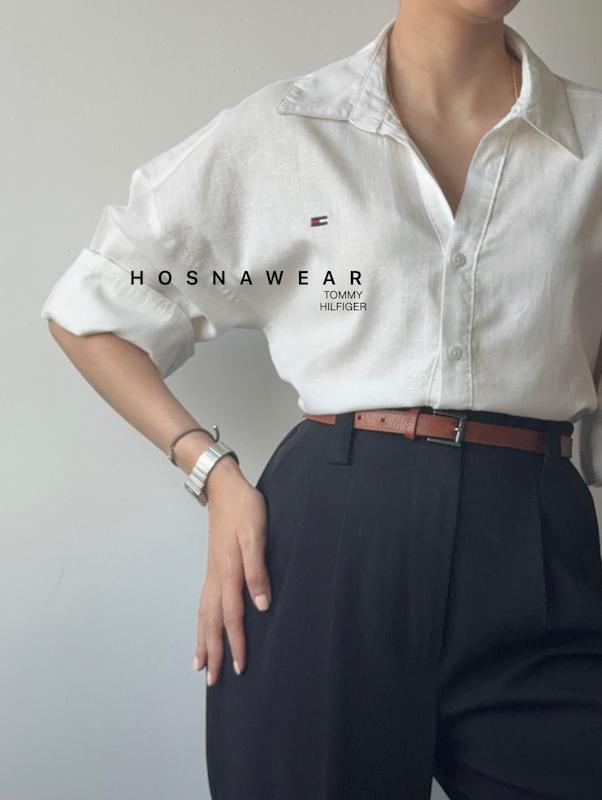 شومیز لینن تامی TOMMY HILFIGER
