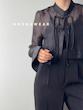 شومیز حریر مشکی برند Bershka مدل رونیا
