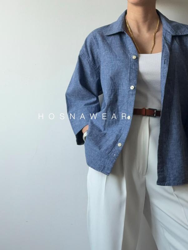 شومیز لینن Zara سانا