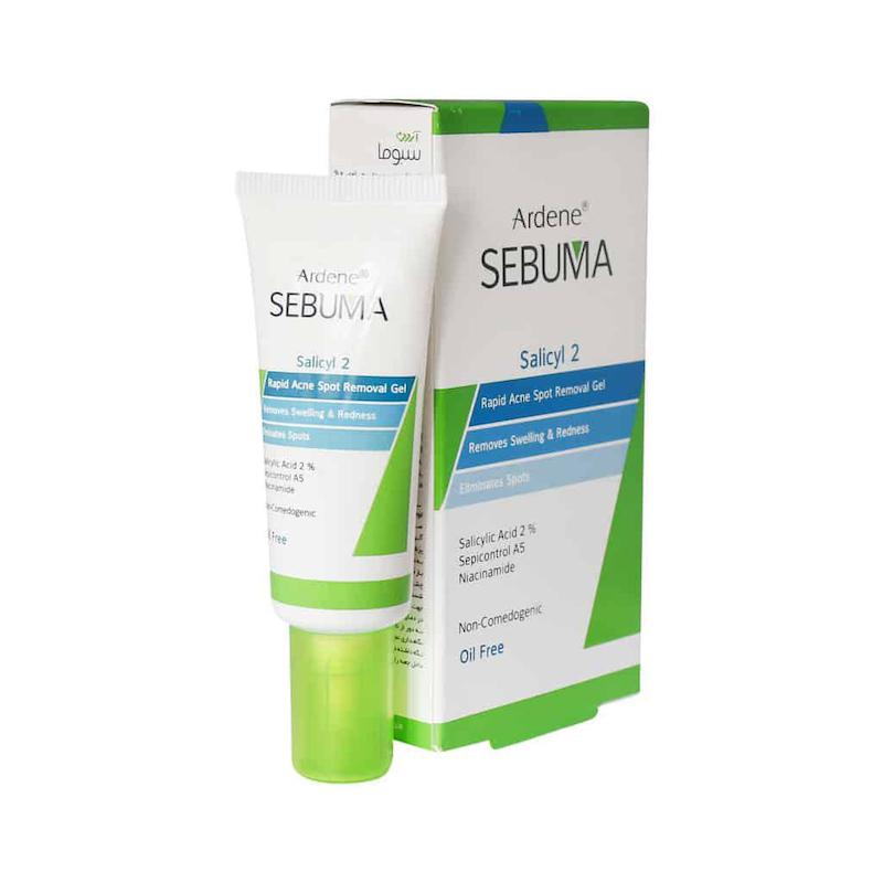 ژل لایه بردار برطرف کننده جای جوش سالیسیل 2  Salicyl2 Rapid Acne Spot Removal Gel Ardene Sebuma 
