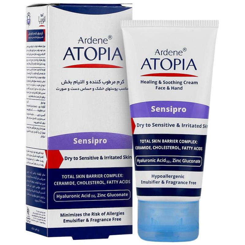 کرم مرطوب کننده دست و صورت سنسی پرو Sensipro Face And Hand Healing And Soothing Cream Ardene Atopia