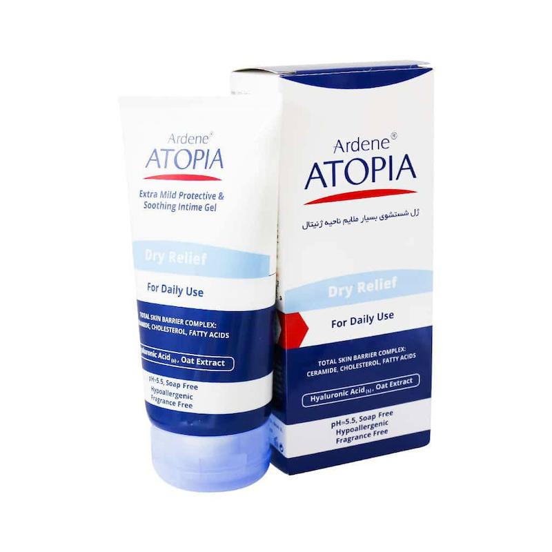 ژل شستشوی بسیار ملایم ناحیه ژنیتال درای ریلیف  Dry Relief Extra Mild Protective And Soothing Intime Gel Ardene Atopia 