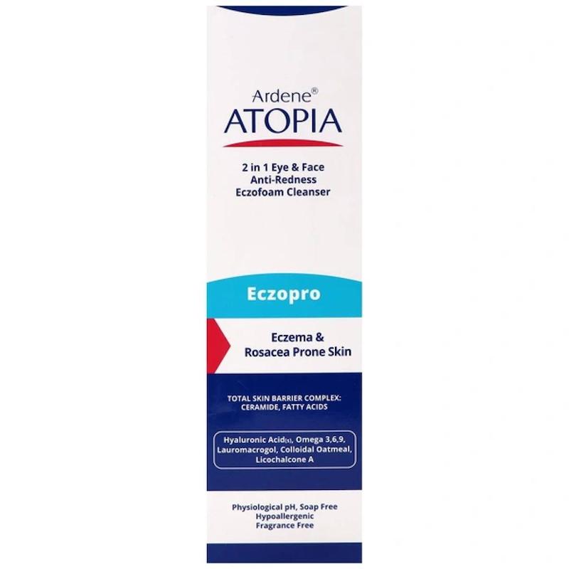فوم شوینده ملایم صورت و اطراف چشم اگزوپرو  Eczopro 2 in 1 Eye And Face Anti Redness Eczofoam Cleanser Ardene Atopia 
