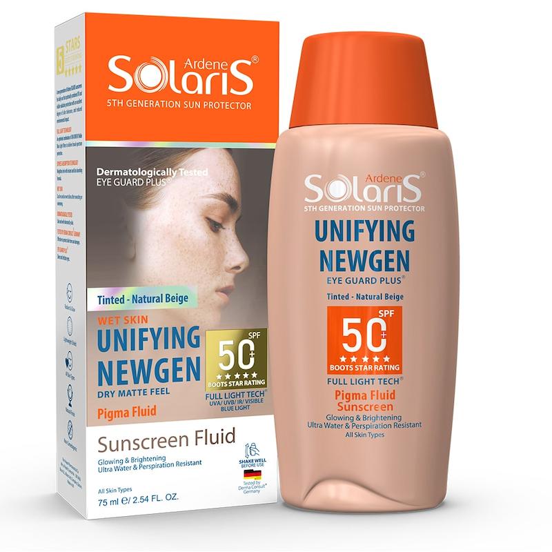 فلوئید ضدآفتاب یونی فایینگ نیوژن SPF50 (بژ طبیعی)
