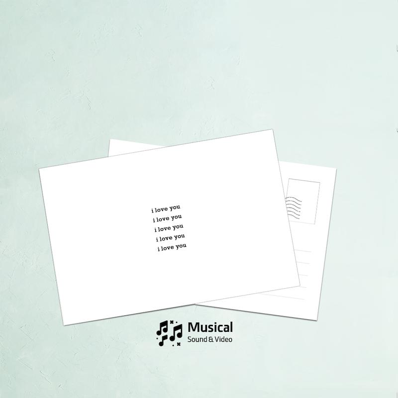 کارت پستال i love you
