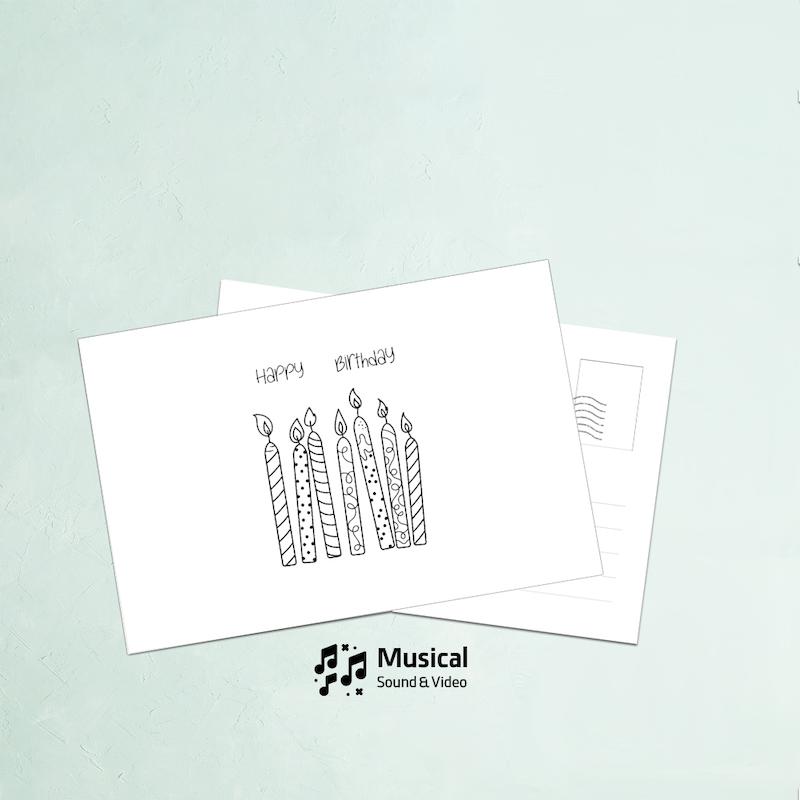 کارت پستال بیا شمع ها رو فوت کن