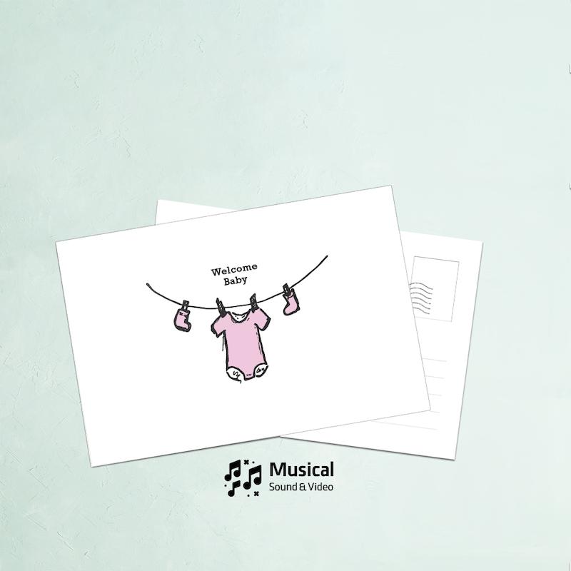 کارت پستال welcome baby 