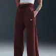 Phoenix Plush HR Pant Wide Women's Burgundy Sweatpants