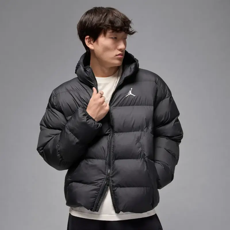 Jordan Brooklyn Puffer Jacket Men's Black Coat