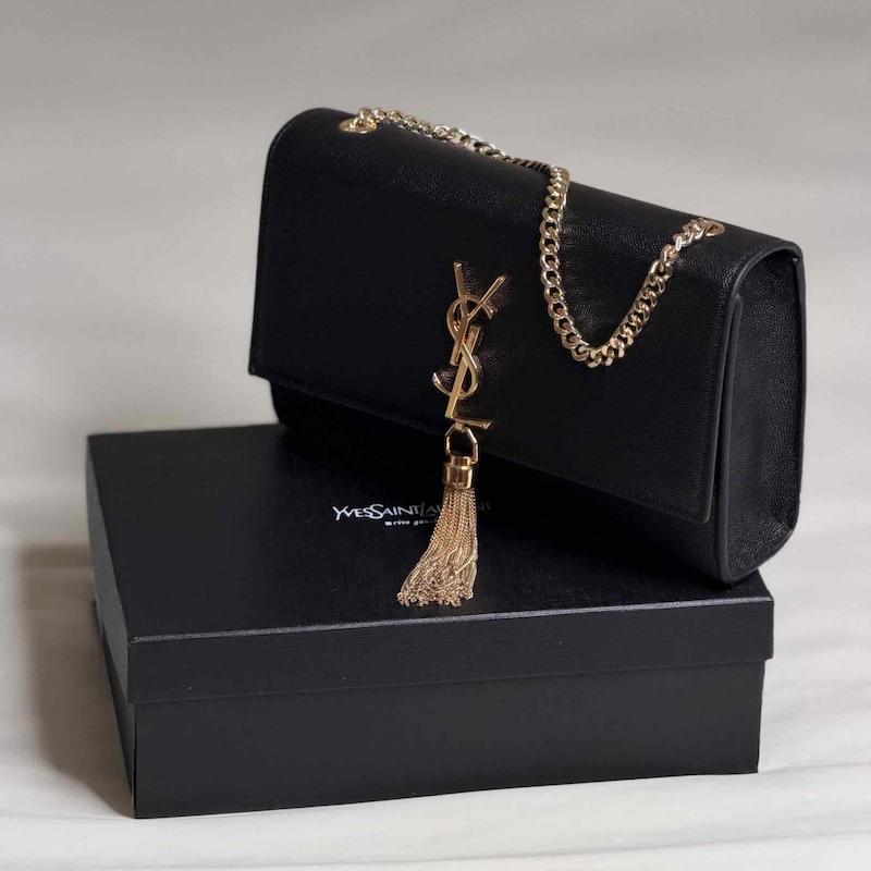 کیف تمام چرم برند YSL