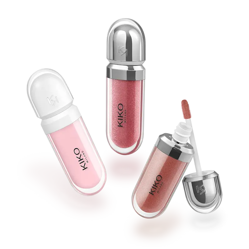 پک هدیه لیپ گلاس کیکو میلانو Kiko Milano مدل Glossy Lipset 01