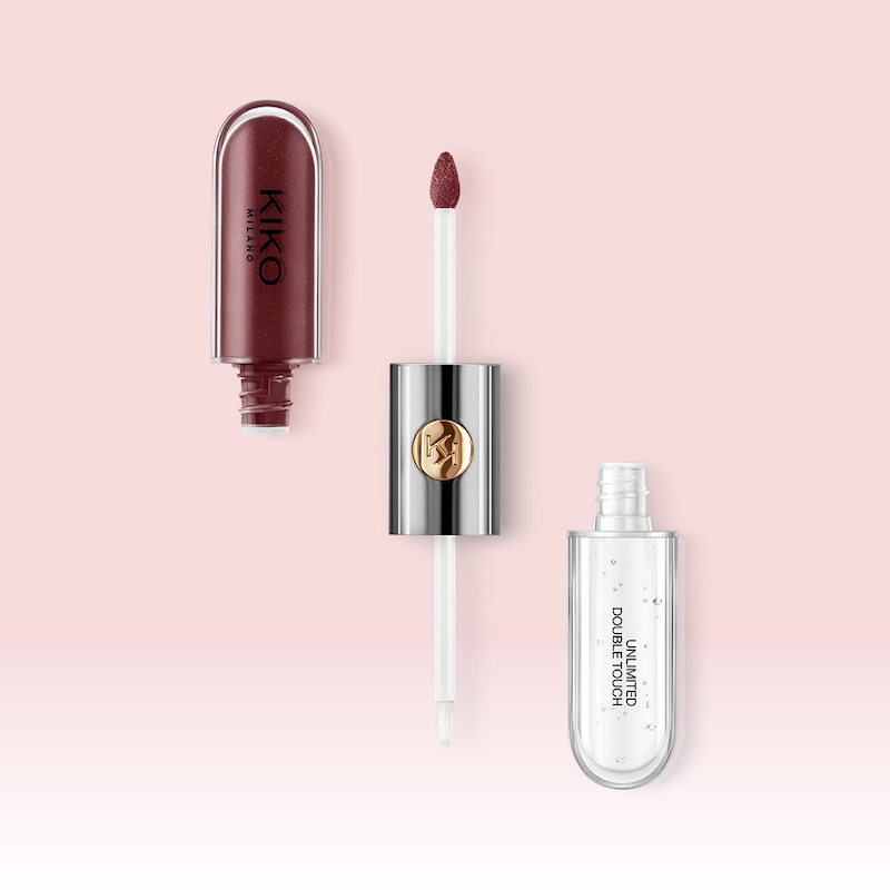 لیپ گلاس 16 ساعته ماندگاری دار کیکو میلانو Kiko Milano مدل Double Toch 122