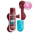لیپ گلاس ساتین نیکس Nyx مدل Lip Iv شماره Drippin In Rose 08