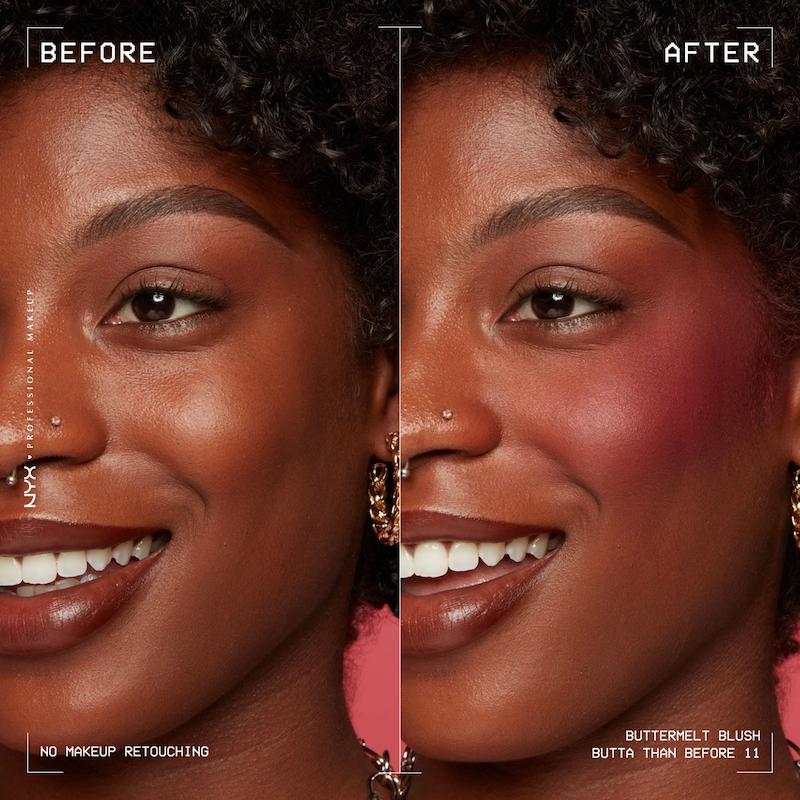 رژگونه پودری نیکس مدل باترملت بلاش  NYX PROFESSIONAL MAKEUP BUTTERMELT COMPACT BLUSH 11 BUTTA THAN BEFORE