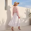 دامن زنانه هوکانی کد 5066602 سفید