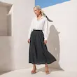 دامن زنانه هوکانی کد 5066606 ذغالی