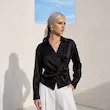 شومیز زنانه هوکانی کد 5079601 مشکی