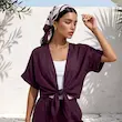 شومیز زنانه هوکانی کد 5076926 بنفش تیره