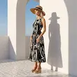 پیراهن زنانه هوکانی کد  5078901 مشکی