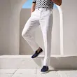 شلوار پارچه ای  مردانه هوکانی کد 1080502 سفید