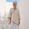 پانچو زنانه هوکانی کد 5078333 قهوه ای تیره