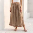 دامن زنانه هوکانی کد 5079427 کرم روشن