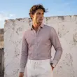 پیراهن مردانه هوکانی کد 1083224 زرشکی