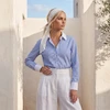 شومیز زنانه هوکانی کد 5062316 آبی روشن