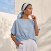 بلوز زنانه هوکانی کد 5069516 آبی روشن