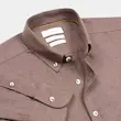 پیراهن پشمی مردانه هوکانی کد 1057833 قهوه ای تیره