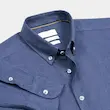 پیراهن پشمی مردانه هوکانی کد 1057804سرمه ای