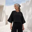 شومیز زنانه هوکانی کد 5062201 مشکی