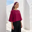 شومیز زنانه هوکانی کد 5067323 سرخابی