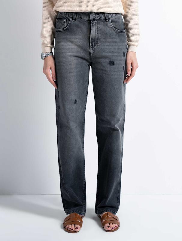 شلوار جین زنانه هوکانی کد 5021606 ذغالی