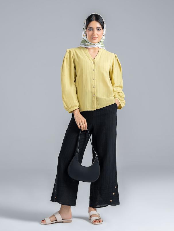 شلوار پارچه ای زنانه هوکانی کد 5019901 مشکی