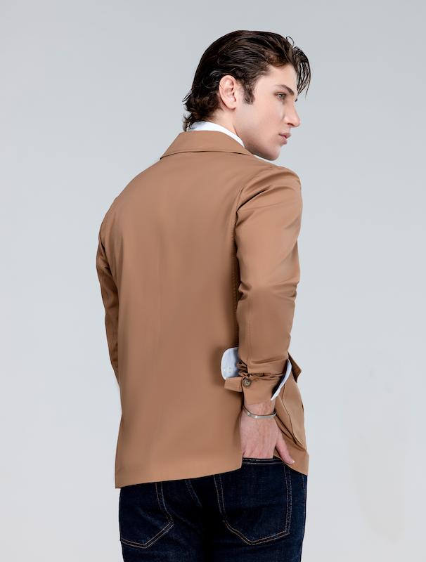 ژاکت مردانه هوکانی کد 1071753 شتری
