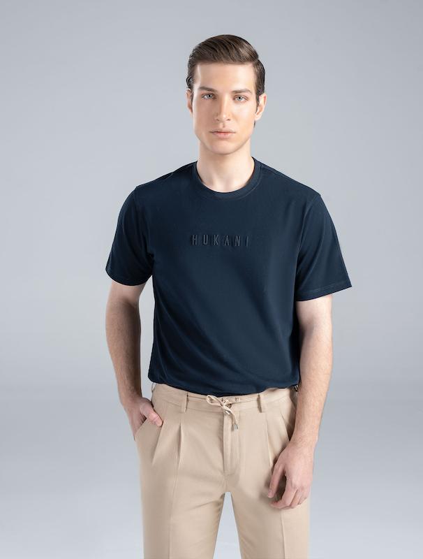 تیشرت مردانه هوکانی کد 1065604 سرمه ای
