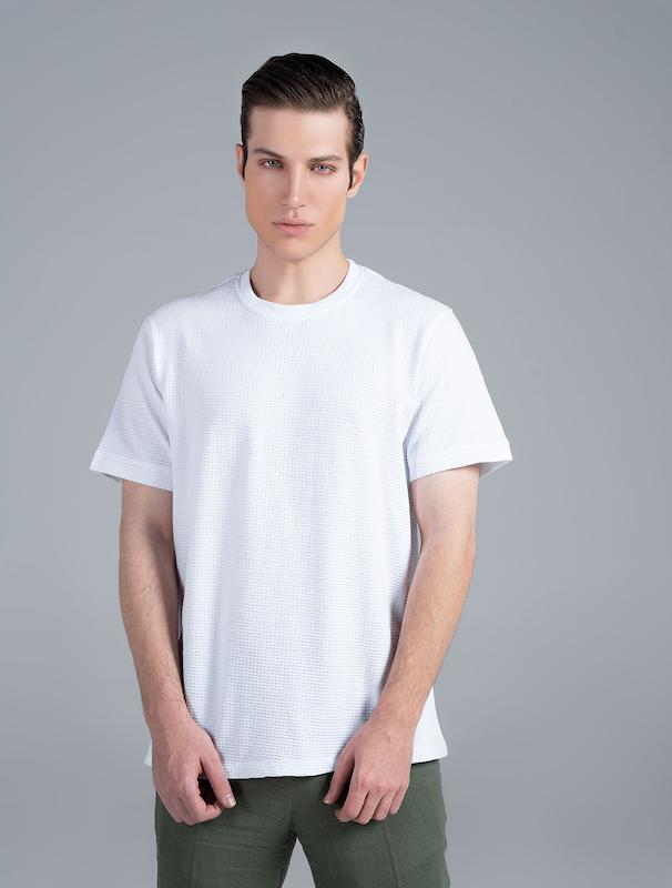 تیشرت مردانه هوکانی کد 1063702 سفید