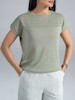 تیشرت زنانه هوکانی کد 5020612 سبز روشن