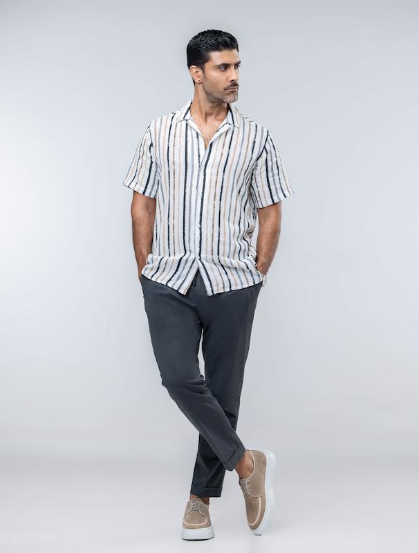 پیراهن مردانه هوکانی کد 1063602 سفید