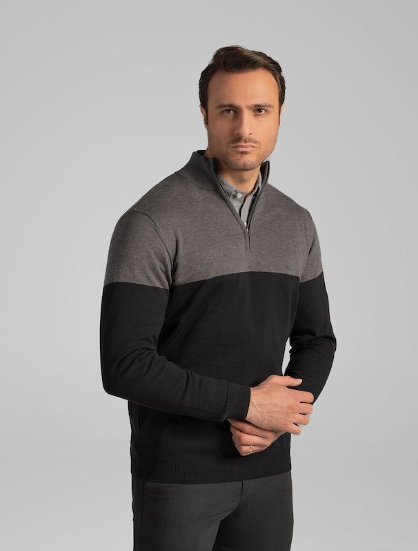 بافت مردانه هوکانی کد 1058906 ذغالی