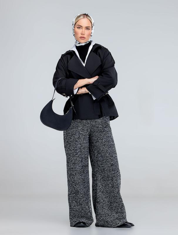 بارانی زنانه هوکانی کد 5037001 مشکی