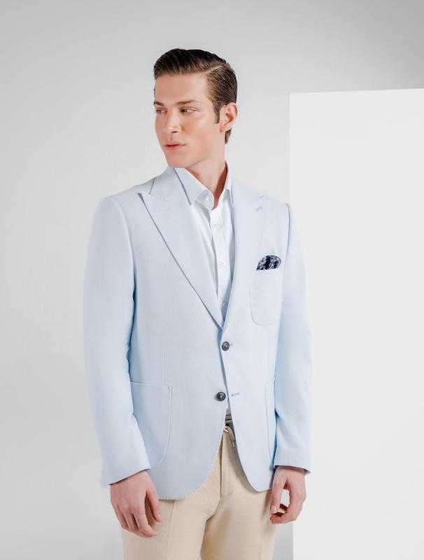 کت مردانه هوکانی کد 1061716 آبی روشن