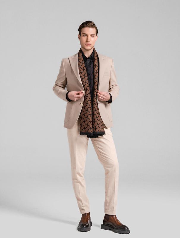 کت مردانه هوکانی کد 1060728 کرم تیره 